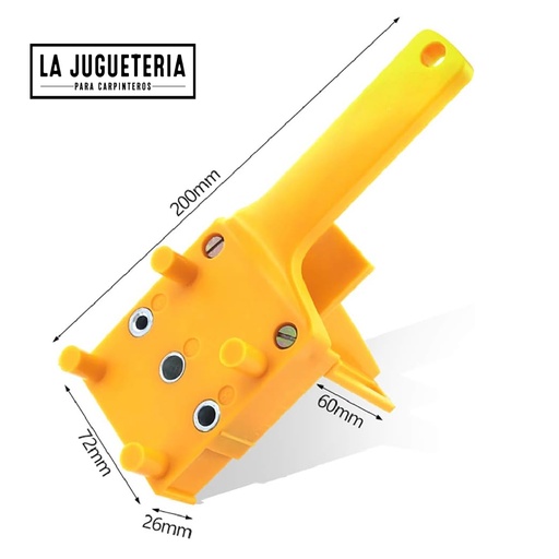 [7] Plantilla ABS para colocación de tarugos 6-8-10 mm