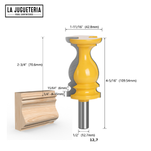 [A439] Fresas router para moldura arquitectonica . Ref.G44