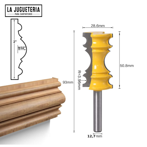 [A438] Fresas router para moldura Corona. Ref.G43