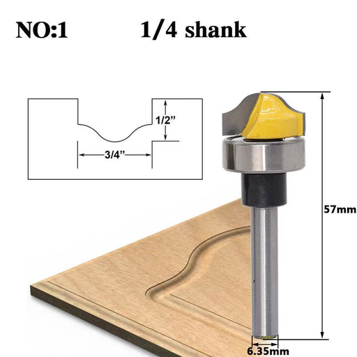 [A359] Fresa falso techo ancho de corte 1-1/4". Vástago de 1/4". Ref.P36