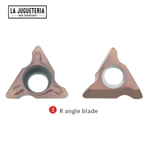 [A244] Cuchillas modelo "C" para máquina neumática  para biselar metal y madera / chanfer.  Set 2 pcs.  