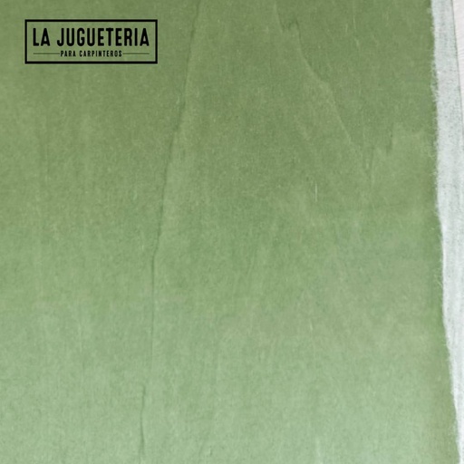 [A182] Chapa de madera teñida natural 80 cm x 21 cm: Color: Verde