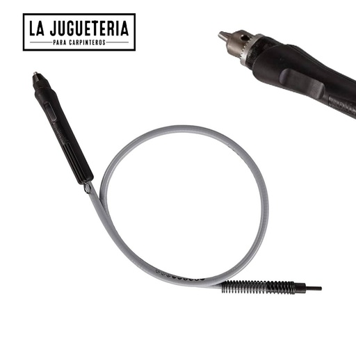 [A270] Eje flexible profesional, 3 rodamientos de bolas, portabrocas dentado 1.5 - 8 mm, vástago 8 mm 1300 mm