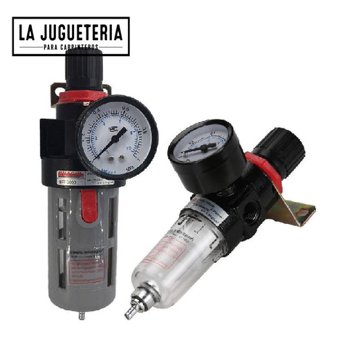 [A785] filtro regulador de presión neumático, válvula y separador de aceite y agua BFR2000