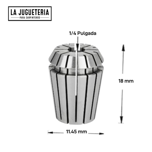 [A573] Pinza portaherramientas ER11 -1/4 Pulgada, abrazadera de resorte para máquina de grabado CNC 