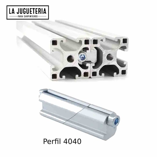 [A212] Conector en paralelo de Perfiles de Aluminio 4040 - Alta Calidad y Resistencia 