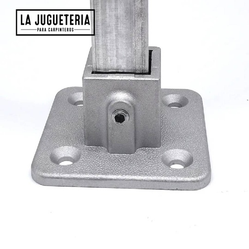 [A207] Conector de tubo cuadrado de aluminio mediante abrazadera de llave para decorar tubos de 25mm
 (1 pulgada x 1 Pulgada) Pié