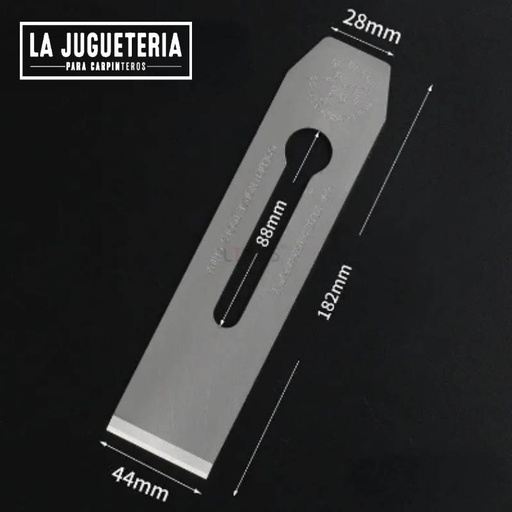 [A852] Hoja de Cepillo de Acero al Manganeso de 44mm,compatible con el cepillo de banco Stanley Nº 4