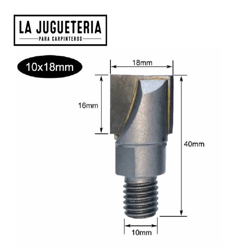 [A811] Broca repuesto para Plantilla de mortaja en 18mm 