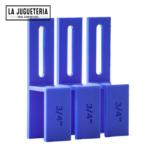 [A1098] Set de Plantillas de Carpintería de 3/4" (19 mm) - Juego de 3 Piezas