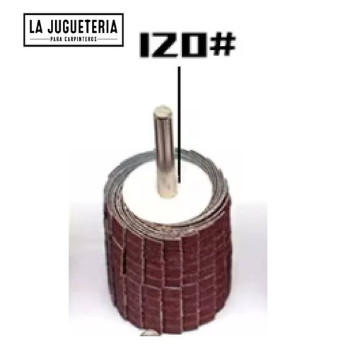 [A1095] Rueda de Lijado Alúmina-Zirconia de Láminas con Eje, Grano #120 