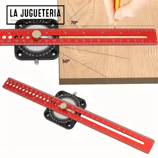 [A1108] Trazador de Carpintería con Compás – Escantillón Ajustable en T