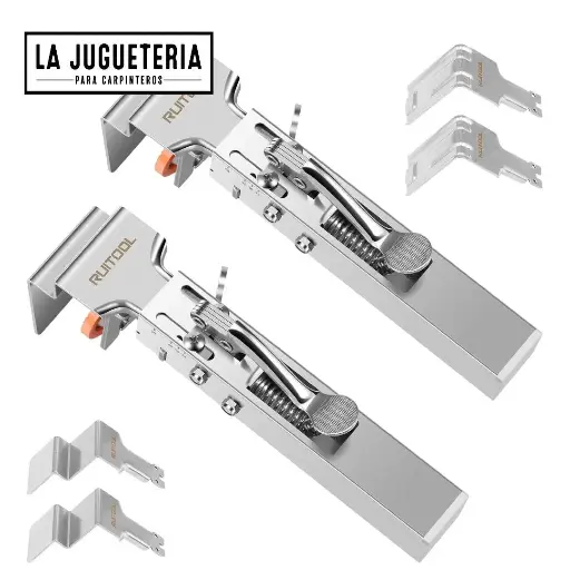 [A921] Abrazaderas Ajustables de Acero Inoxidable para Montaje de Cajones  2 Unidades
