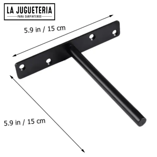 [A1170] Soportes Flotantes Ocultos de 15 cm para Estantes | Soporte de Pared de Alta Resistencia para Instalación Invisible 
