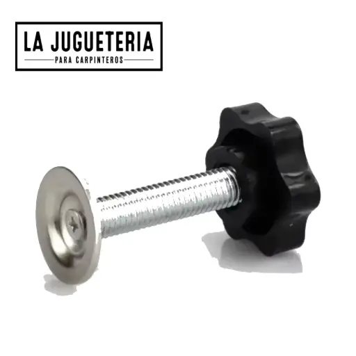[A1149] Perilla de sujeción estrella M8 x 75mm de largo tipo tuerca Paquete 5 pcs   